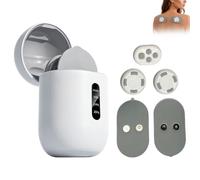 Wireless Unit Muscle Stimulator with Adaptive Correction System, Rechargeable Portable Relax Machine for Back Neck Shoulder Knee, Cordless Muscle Relief for Home Office Travel