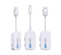 Wireless USB-C & HDMI Transmitter and Receiver 98Ft/30M Type-C HDMI Wireless Extender Kit 1080P@60Hz Wireless Display Adapter Streaming Audio & Video from Laptop,PC, Camera ,Smartphone to TV/Projector