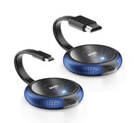 Wireless USB C Transmitter and HDMI Receiver 5G Full HD, AIMIBO HDMI Display Adapter for Streaming Video from MacBook, i-Pad, i-Phone 15/16, Camera to HDTV, Monitor, Projector, No Bluetooth - 50M