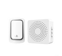 Wireless USB Smart Doorbell Supporting 300m Range 38 Ringtones Learning Mode For Homes Villas And Office Environments ABS Construction(White)