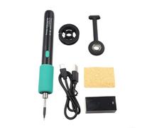 Wireless-USB Soldering Iron 15W Rechargeable Cordless Soldering Station with 650mAh Type-C Fast Heating 230-450C for Electronics Repair DIY Welding Kit