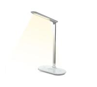 Wireless USB Table Lamp Foldable Study Desk Light Modern Reading Lamp for Home & Office Rechargeable with Phone Charging Feature Adjustable Brightness