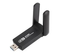 Wireless USB WiFi 6 Adapter for PC, 1800Mbps 2.4G/5G Dual Band Wireless Network Adapter, WiFi Adaptor Dongle with High Gain Dual Antenna, 802.11ax/ac/a/b/g/n for Windows 10 11