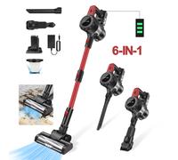 Wireless Vacuum Cleaner Upright Handheld Vaccum 25Kpa Power Suction Rechargeable