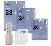 Wireless Vacuum Storage Bags with Pump, 17 Pack (3L /6M / 6S /2XS),Space Saving Bags for Travel, Moving & Home Organization,Compression Packing Cubes for Suitcase, Closet & Cruise Must Haves