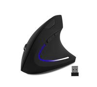 Wireless Vertical Mouse Black Wireless Ergonomic Vertical Mouse High Precision Ergo Optical 2.4G Cordless Lightweight Gaming Mice with 3 Adjustable DPI800/1200/1600 for PC/Laptop/Desktop/Mac 6 Buttons