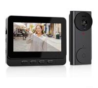 Wireless Video Doorbell, 1080P WiFi with 4.3-Inch Screen 170° View Angle M Series Two-Way Audio Home Intercom Repeat Customer Visible