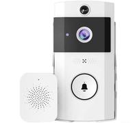 Wireless Video Doorbell, Camera HD Video Two-Way Talk Long Battery Life Lingering Snapshot Real-Time Viewing Voice Changing Surveillance Intercom