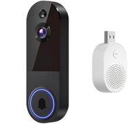 Wireless Video Doorbell Camera with HD Live View, USB Charge, AI Human Detection, Two Way Talk, Night Vision Up to 33 ft, Smart Home Security System for Home and Apartment Monitoring, Easy
