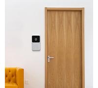Wireless Video Doorbell Camera with HD, Two-Way Audio Intercom, Voice Change Function, Easy Mobile App Connection, Compatible with KEMENT, White