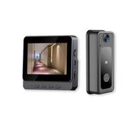 Wireless Video Doorbell Intercom System, 4.3 Inches Video Doorbell Camera 1080P with Monitor, Ome Video Intercom Door Phone Kits, Support IR NightVision, 2Way Intercom