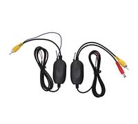 Wireless Video Transmitter Receiver Kit with GPS AVIN Interface for Car Backup Camera and Rear View Monitor System, ABS Material, Clear Image Stable Signal (With DVD cable)