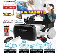 Wireless Virtual Reality Glasses IMAX Huge Screen 3D Glasses Google Cardboard Box VR Headset for 4.7-7.2" Phone,Support Gamepad Option 2