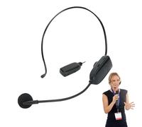 Wireless Voice Amplifier - 80mm 2.4G Noise Canceling Microphone, Hands Free Clip On Headset, Plug Play Audio Devices | Teacher Classroom Speaking Presentation Tool for Lectures Training Education