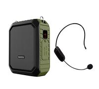 Wireless Voice Amplifier Bluetooth Teacher Microphone 18W Waterproof Portable Voice Amplifier Headset Mic Rechargeable Voice Enhancer Personal Microphone for Classroom Outdoors