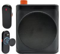 Wireless Voice Amplifier with Wireless Lavalier Microphone,Portable Speaker megaphone with Dual Lavalier Lapel Clip Bluetooth Microphone for Teacher Streaming Class Speech Meeting Yoga Guides
