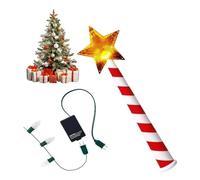 Wireless Wand Christmas Light Controller - with Light & Sound Features, Magic Wand Christmas Lights Controller, Xmas Tree Decor String Lights LED Star Remote Control Switch Outlet Kit Gift (1)