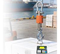 Wireless Waterproof Crane Scale， Rechargeable Hoist Scale Hanging Scale,Digital Crane Scale with Thermal Label Printer，Labels can Be Printed Directly and Affixed to The Items Being Weighed 2T