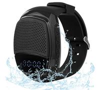 Wireless Wearable Wrist Portable Sports Bluetooth Speaker Watch with Timer Time Clock MP3 Player FM Radio Selfie Alarm Clock Stopwatch Countdown Watch Anti-Lost for Running, Hiking, Climbing