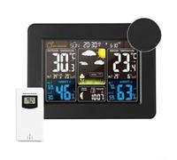 Wireless Weather Forecast Clock with Multi Function Display for Temperature, Humidity, and 7 Weather Conditions (A)