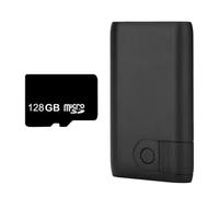 Wireless Wi-Fi Sound Recorder, 9-Month Battery Life, Sound Activated, Push Notifications, Remote Download, Premium Quality Microphone (AR06 128GB)