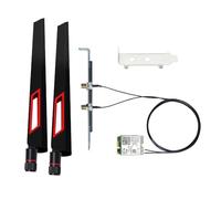Wireless WiFi 7 Network BT5.4 Card BE200NGW 7th M.2 Mini Desktop kit WiFi 7 Adapter 802.11BE Tri-Band 8774Mbps WiFi not Support AMD Motherboards for Windows 10/11