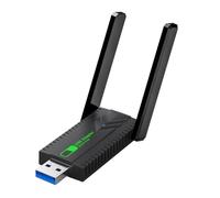 Wireless WiFi Dongle Adapter for PC, 1300Mbps USB Free Dual Band 5GHz/2.4GHz WiFi Dongle Wireless Network Adapter High Gain Dual Antennas Ultra-Low Latency Compatible for Windows XP 11/10/8.1/8/7