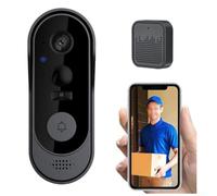 Wireless WiFi Video Doorbell 1080P for Tuya, Vision Camera Two-Way Talk Remote Control, Smart Home Surveillance Intercom Doorbell