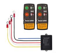 Wireless Winch Switch Controller for 12V 24V Electric Recovery Winches with Remote Range of 30m to 50m Suitable for Off Road and Utility Vehicles