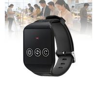 Wireless Wrist Pager, 1 Watch + 1 Call Button, Distance: 30-200m, Rechargeable Battery/Low Power Consumption Display,for Service Call,Receiver