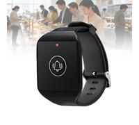 Wireless Wrist Pager, 1 Watch + 1 Call Button, Distance: 30-200m, Rechargeable Battery/Low Power Consumption Display,for Service Call,Pager