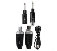 Wireless XLR Microphone for SYSTEM2.4G Audio Transmitter ReceiverDynamic Mic Wireless AdapterProfessional Stage Audio GearLong Range Microphone ConverterRechargeable Wireless Mic KitXLR(1 in 1)