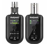 Wireless XLR Transmitter and Receiver 2.4G for Dynamic Condenser Microphone with Noise Reduction, Reverb, 48V, Mute