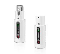 Wireless XLR Transmitter & Receiver Wireless Microphone Adapter with 24-bit/192kHz High-Resolution Audio, Built-in Mic Booster - Compatible with Dynamic Mics, Audio Mixers, PA Systems 164ft Range