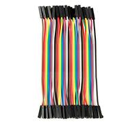 Wires P 5 Piece Colorful 11.5cm Long Jumper Cable Set, 40 Pin F to F Ribbon Cable for Breadboard