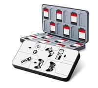 WIRESTER Game Card Case with Magnetic Closure for Nintendo Switch 2/ Switch OLED/ Lite, Cartridge Case Memory Storage Holder with 24 Game Card Slots and 24 Micro SD Card Slots - Black Game Controllers