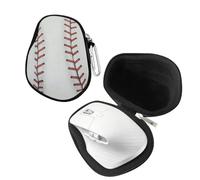 WIRESTER Mouse Storage Case, Hard Travel Case Cover Compatible with Logitech MX Master 4, MX Master 3S, MX Master 3, MX Matser 2S Advanced Mouse - Red Stitching Baseball