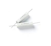 Wirewound Ceramic Cement Resistor, 10Pcs 10W High Power 5 Ohm-330 Ohm Resistors, White