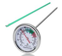 Wirezar Stainless Steel Soil Compost Thermometer, 16 Inch, Waterproof, Accurate & Quick Reading, Perfect Length, 0-180 Degrees F, Compost Thermometer, Analog Display, Outdoor Use, 1 Count