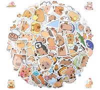 Wirhaut Cute Graffiti 120PCS Capybara Stickers, Multicolor Cartoon Animal Stickers, PVC Material, Waterproof, Suitable for Plastic Metal Wood Glass Wall
