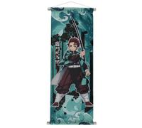 Wirhaut Demon Slayer Scroll Poster, Anime Artistic Wall Decor Piece, Traditional Japanese-Style Wall Art for Living Room or Bedroom Poster
