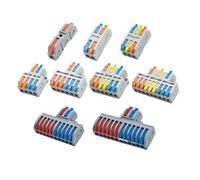 Wiring Cable Connectors 2/3Pin Universal Compact Electrical Conductors SPL Splicing Splitter Push-in Home Terminal Block(D2-6)
