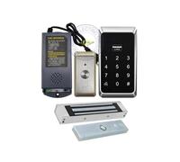 Wiring-free Wireless 1K User 125KHz EM Standalone Access Control+Electric Lock (Black+Grey+Magnetic Lock)