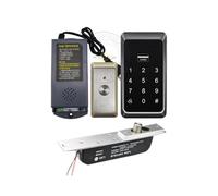 Wiring-free Wireless 1K User 125KHz EM Standalone Access Control+Electric Lock (F53+Bolt Lock-Black+Black)