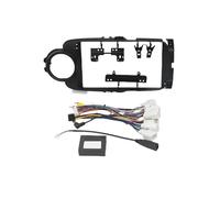 Wiring Harness Adapter CAN Bus Decoder Dashboard Panel Frame Compatible for Toyota Yaris 2016 to 2018, for 2 DIN 9" 16 Pin Android Radio