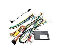 Wiring Harness CAN Bus Decoder 16 Pin to 12Pin 32Pin 24Pin Connector Car Android Cable Adapter Compatible for Renault Clio Mk4 with Compatible for Tomtom(1pcs with ant)