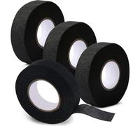Wiring Harness Tape, 4 Rolls Automotive Wiring Loom Cloth Tape Insulating Tape for Cable Harnesses Cotton Adhesive Tape 1.9cmx 15m Heat Resistant Insulation Tape for Car Cables