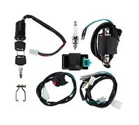 Wiring Loom CDI Ignition Coil, Wiring Loom Harness Kill Switch, Kill Switch Ignition Coil CDI Plug Wiring Harness Kit for Start Dirt Pit Bike ATV