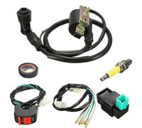 Wiring Loom On Off Switch Coil Cdi Spark Plug Kit For 110Cc 125Cc 140Cc Pit Bike