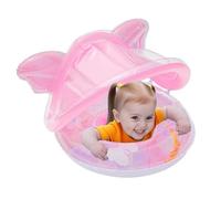 wiroouia Baby Pool Float with Canopy | Sun Protection Toddler Pool Float with Canopy - Butterfly Shape Lounge Mat Boat Water Chair for Outdoor Swimming Lake Beach Summer